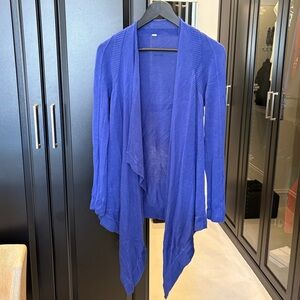 lululemon athletica Express Yourself Royal Blue Open Cardigan